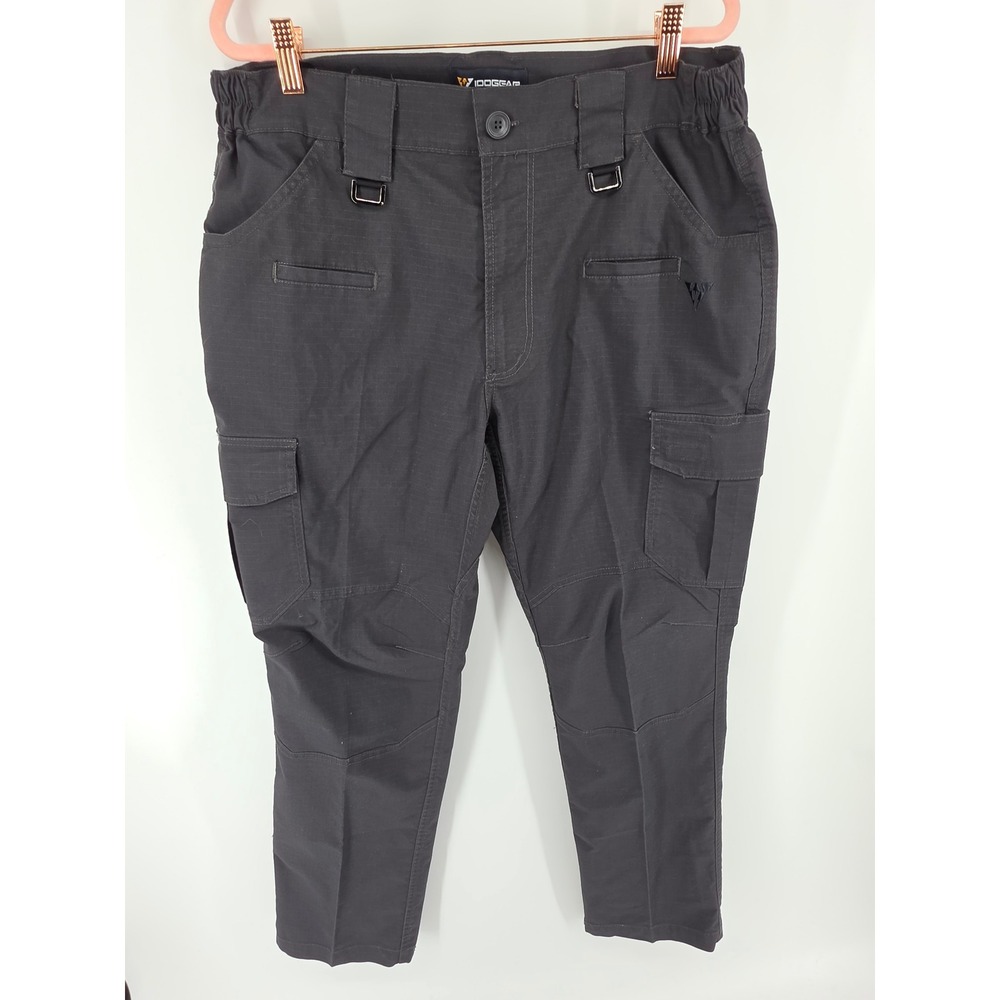 IDOGEAR Tactical Cargo Pants Mens 36W Grey Ripstop Multi Pocket Combat Trousers